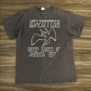 2006 Led Zeppelin 1977 Swang Song Shirt Med Grey